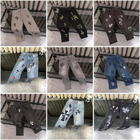 Chrome Hearts CH Fashionable and Versatile Jeans-4954